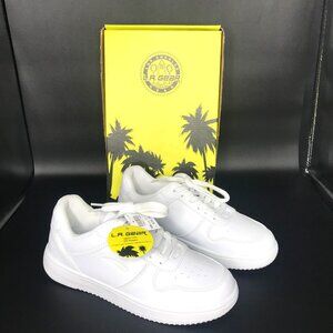 LA GEAR 190675 White Dash Court Shoe Low Top Platform Sneakers Womens Size 7 NWT